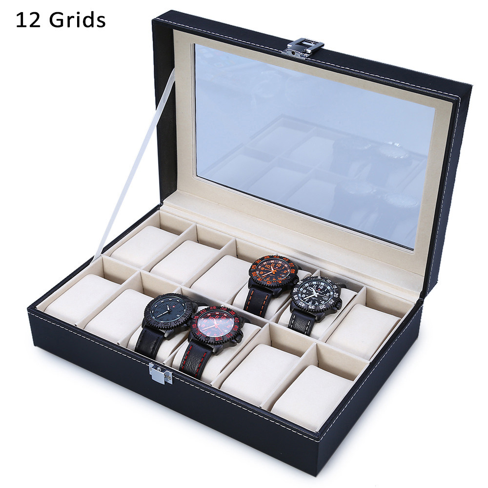 Leather Watch Box 12 Gids Jewelry Dispay Box