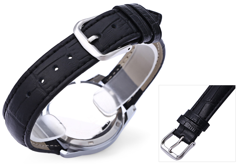SKMEI 6911 Women Quartz Watch 30M Water Resistance Leather Band Wristwatch